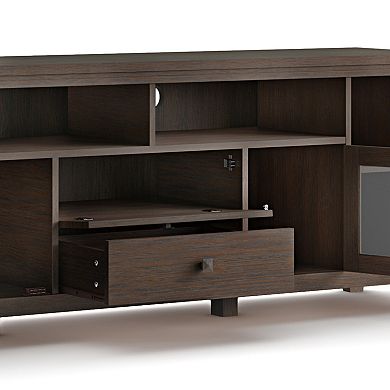 Simpli Home Cosmopolitan Contemporary 2 Drawer TV Media Stand