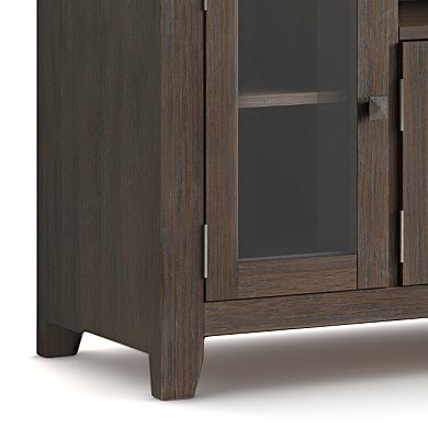 Simpli Home Cosmopolitan Contemporary 2 Drawer TV Media Stand