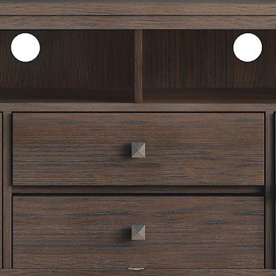 Simpli Home Cosmopolitan Contemporary 2 Drawer TV Media Stand