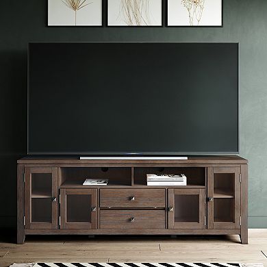 Simpli Home Cosmopolitan Contemporary 2 Drawer TV Media Stand