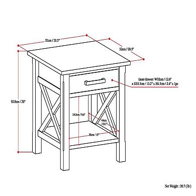 Simpli Home Kitchener End Table