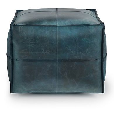 Simpli Home Sheffield Square Pouf