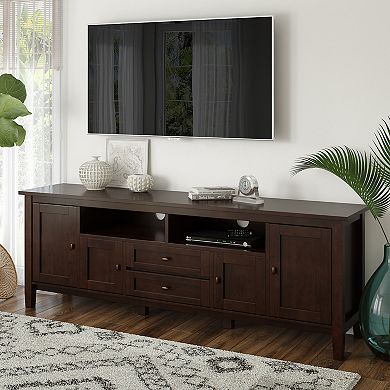 Simpli Home Warm Shaker 72-in. TV Media Stand