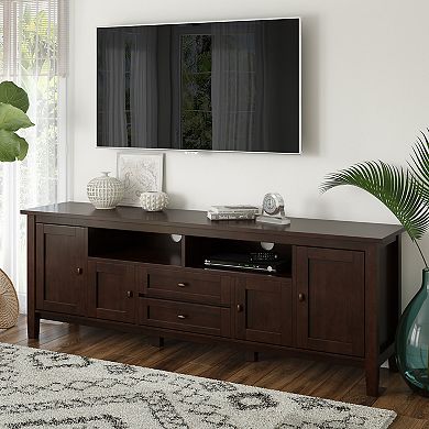 Simpli Home Warm Shaker 72'' TV Media Stand