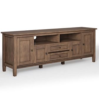 Simpli Home Warm Shaker 72 in TV Media Stand