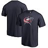 Columbus Blue Jackets Fanatics Branded Primary Logo T-Shirt - Navy