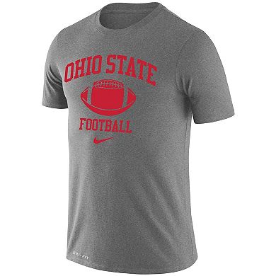 Men's Nike Heathered Gray Ohio State Buckeyes Retro Football Lockup ...