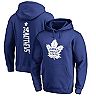 Men's Fanatics Branded Auston Matthews Blue Toronto Maple Leafs Backer Name & Number Pullover Hoodie