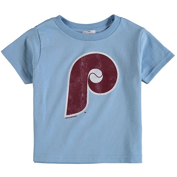 Toddler Soft As A Grape Light Blue Philadelphia Phillies Cooperstown  Collection Shutout T-Shirt