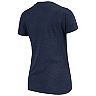 Women's G-III 4Her by Carl Banks Heathered Navy Winnipeg Jets Game Day V-Neck T-Shirt