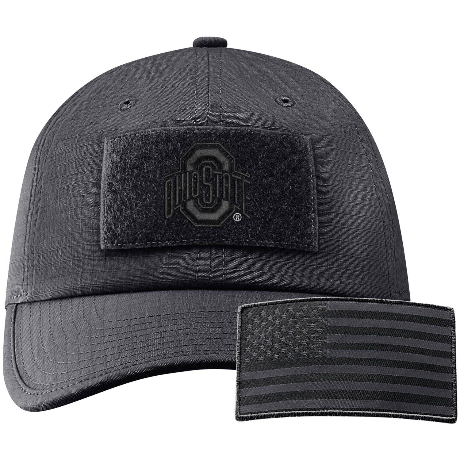 men's nike black ohio state buckeyes heritage 86 arch adjustable performance hat