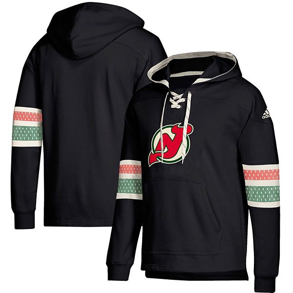 Men's adidas Black New Jersey Devils Jersey Lace-Up Pullover ...