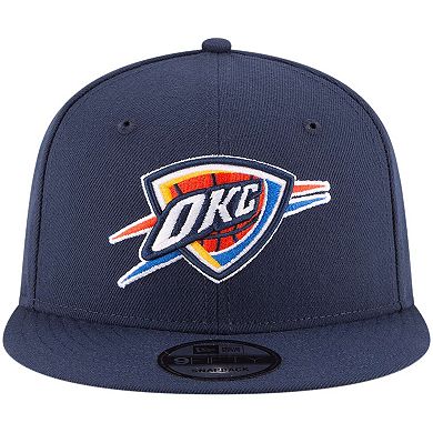 Men's New Era Navy Oklahoma City Thunder Official Team Color 9FIFTY Snapback Hat