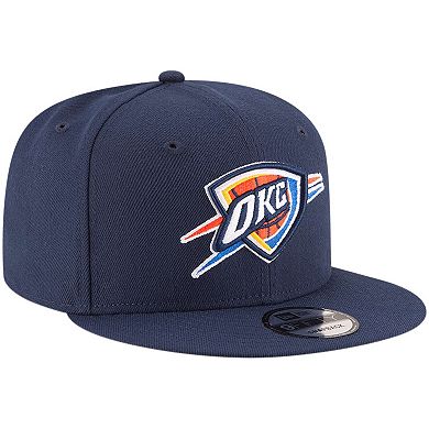 Men's New Era Navy Oklahoma City Thunder Official Team Color 9FIFTY Snapback Hat
