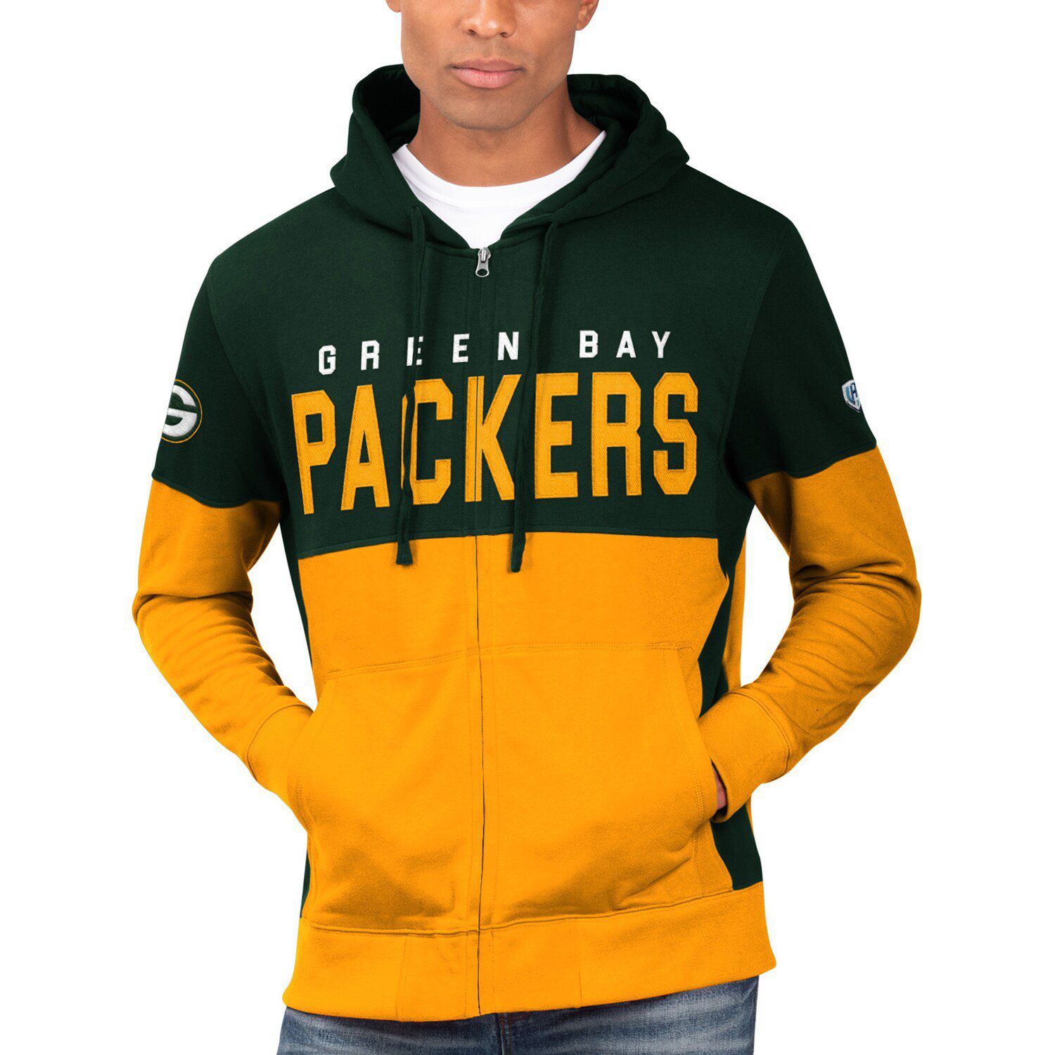 packers zip hoodie