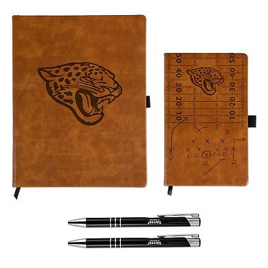 Sparo Jacksonville Jaguars Laser-Engraved Notepad & Pen Gift Set