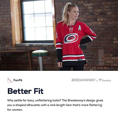 Women's Fanatics Branded Jordan Staal Red Home Breakaway Player Jersey