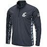 Youth Colosseum Charcoal Washington State Cougars OHT Military Appreciation Digital Camo Quarter-Zip Pullover Jacket