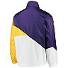 Men's G-III Sports by Carl Banks Purple/White Minnesota Vikings Double Team Half-Zip Pullover Jacket
