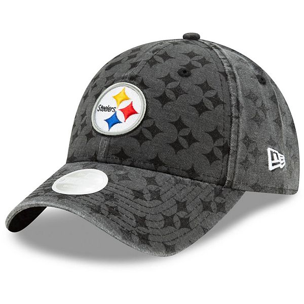 New Era Women's Pittsburgh Steelers Black Nylon Throwback Varsity