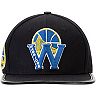 Men's Black Golden State Warriors Pro Standard Blended Logo Adjustable Hat