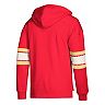 Men's adidas Red Calgary Flames Jersey Lace-Up Pullover Hoodie