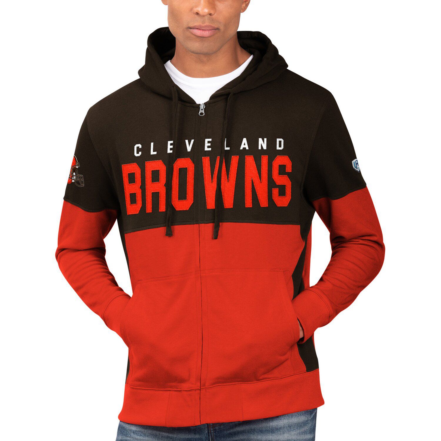 cleveland browns zip up hoodie