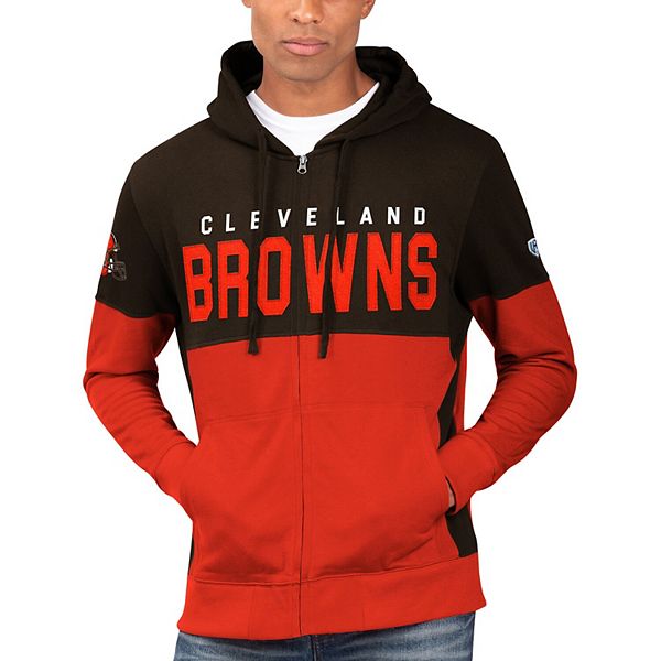 Youth Brown Cleveland Browns Fan Gear Prime Pullover Hoodie