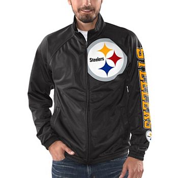 شباك طولي Men's G-III Sports by Carl Banks Black Pittsburgh Steelers Synergy Track  Full-Zip Jacket شباك طولي
