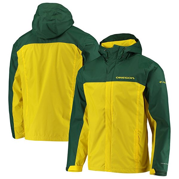 Men's Columbia Green/Yellow Oregon Ducks Glennaker Storm Full-Zip Jacket