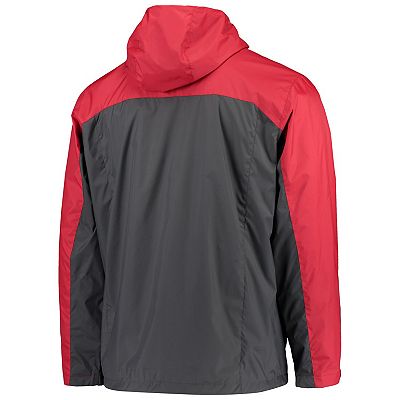 Men s Columbia Crimson Gray Alabama Crimson Tide Glennaker Storm Full Zip Jacket