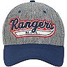 Men's adidas Gray/Blue New York Rangers Culture Two Tone Felt Structured Flex Hat