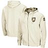 Men's Colosseum Oatmeal Army Black Knights OHT Military Appreciation Desert Camo Full-Zip Hoodie