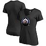Women's Fanatics Branded Black Winnipeg Jets Midnight Mascot V-Neck T-Shirt
