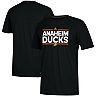 Men's adidas Black Anaheim Ducks Dassler climalite Performance Raglan T-Shirt