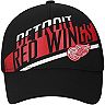 Men's adidas Black Detroit Red Wings Laser Trucker Adjustable Snapback Hat