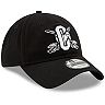 Men's New Era Black Cleveland Cavaliers Back Half Series 9TWENTY Adjustable Hat
