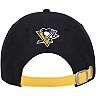 Men's adidas Black/Gold Pittsburgh Penguins Coaches Two-Tone Skate Slouch Adjustable Hat
