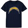 Youth LaDainian Tomlinson Navy San Diego Chargers Retired Player Distressed Current Logo Name & Number T-Shirt