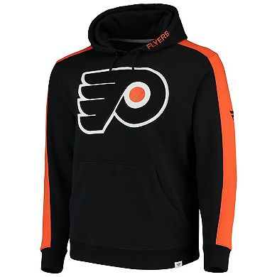 Men's Fanatics Branded Black/Orange Philadelphia Flyers Iconic Fleece Pullover Hoodie