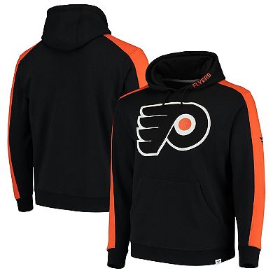 Men's Fanatics Branded Black/Orange Philadelphia Flyers Iconic Fleece Pullover Hoodie