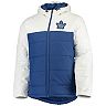 Men's G-III Sports by Carl Banks Blue/White Toronto Maple Leafs Exploration Polyfill Hooded Parka
