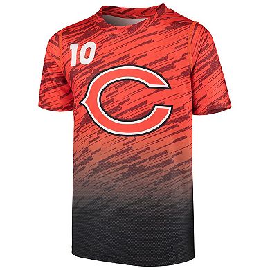 Youth Mitchell Trubisky Orange Chicago Bears Propulsion Sublimated Name & Number T-Shirt