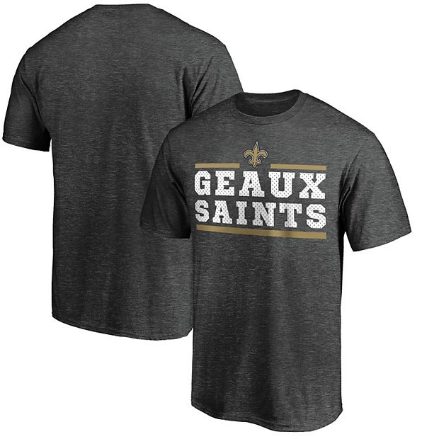 New Orleans Saints T-Shirt - White Stripped Long Sleeve Tee