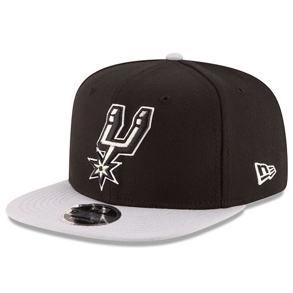 Men S New Era Black Gray San Antonio Spurs 2 Tone Original Fit 9fifty Adjustable Snapback Hat