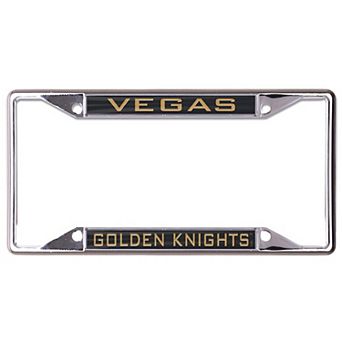 WinCraft Black Vegas Golden Knights Inlaid License Plate Frame