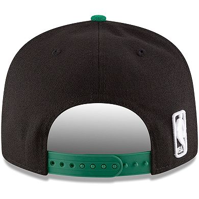 Men's New Era Black/Kelly Green Boston Celtics 2-Tone 9FIFTY Adjustable Snapback Hat