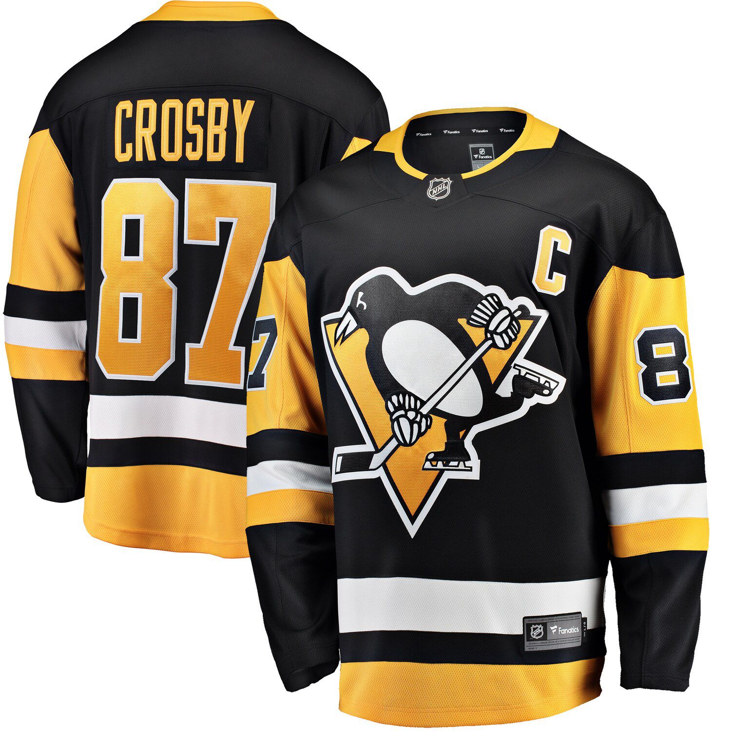 men's pittsburgh penguins sidney crosby adidas black authentic player jersey