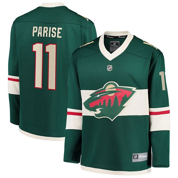 Youth Reebok Minnesota Wild 11 Zach Parise Green Third Jersey - Authentic