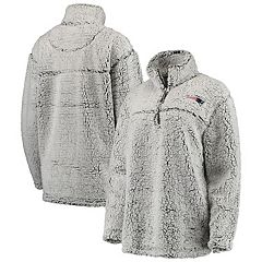 Women's New Era Cream New England Patriots Athletic Sherpa Full-Zip Jacket  